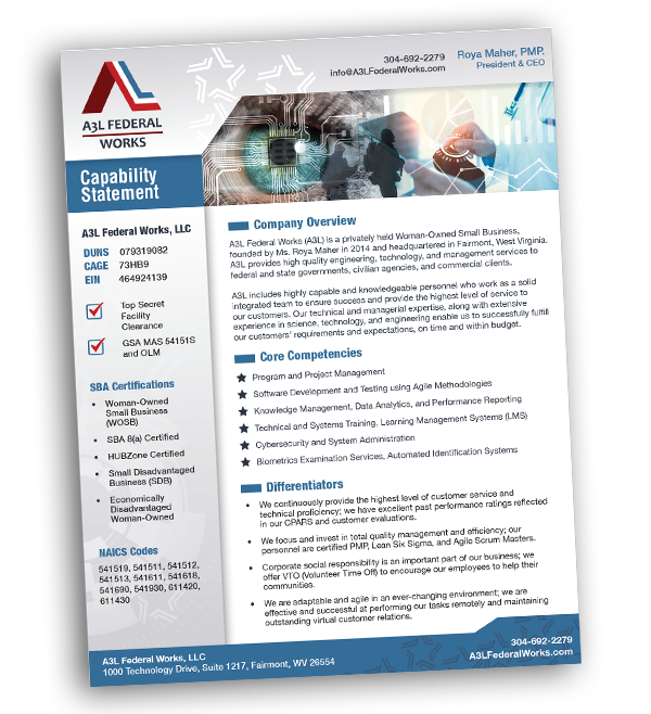 A3L Federal Work Capability Statement